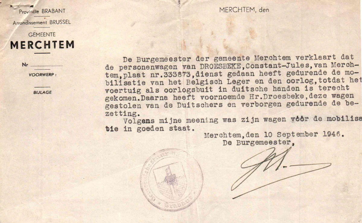 Certificate of Service