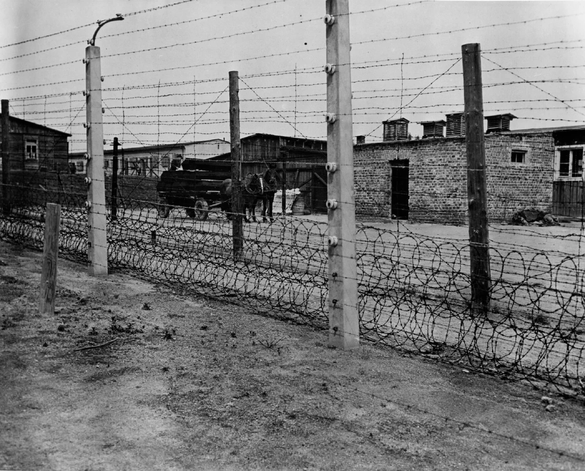 Electrische omheining KZ Flossenbürg